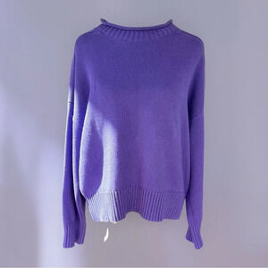 Central Park West Women’s Purple Remi Roll Neck Sweater Size M